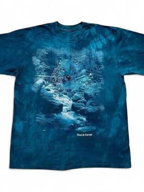 Vintage Blue Picos de Europa Wolf Graphic Tee men’s large